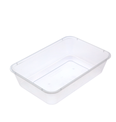 Awesome Brand - Rectangle Containers Clear 650ml - 1 Carton (500pcs)