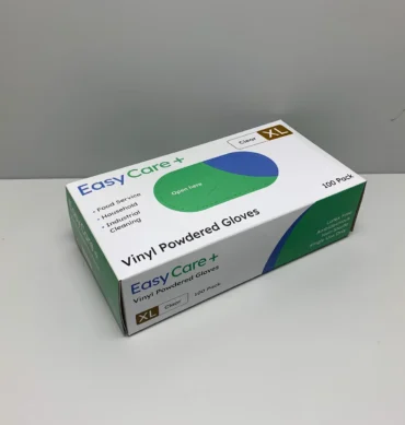 EasyCare VinylGlove Powdered Medium (100pcs) - 1 Carton (10 Boxes)