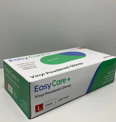 EasyCare VinylGlove Powdered Large (100pcs) - 1 Carton (10 Boxes)