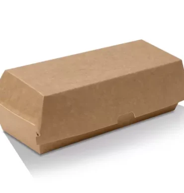 Kraft Brown Hot Dog Box - 1 Carton (200pcs)