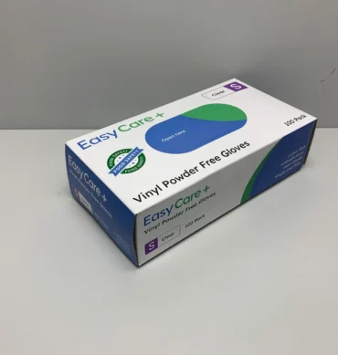 EasyCare VinylGlove Powdered Free S (100pcs) - 1 Carton (10 Boxes)