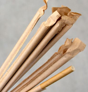 Brown Paper Straw with Wrap -2500pc