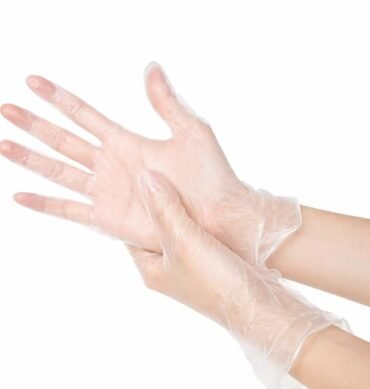 Clear Vinyl Glove Powder Free L (100pcs) - 1 Box