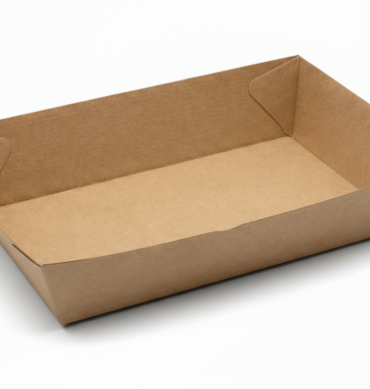 Hard Corrugated Kraft Open Tray 4#, 250pcs