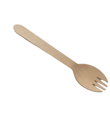 Wooden Spork - 1 Carton (1000pcs)