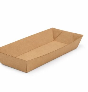 Hard Corrugated Kraft Hot Dog Tray, 600pcs