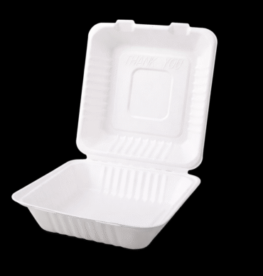 Sugarcane Clamshell 8" - 1 carton (200pcs)