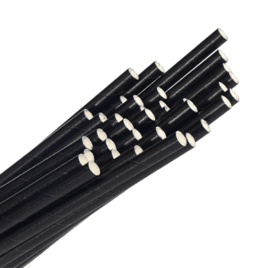 Standard Jumbo Size Paper Straw - Black 2500pcs