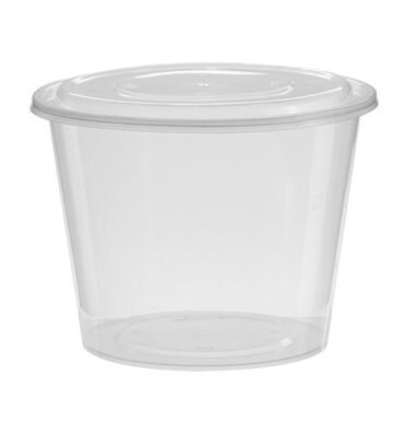 Round Containers with Lid High Base 2000ml - 1ctn (180pcs)