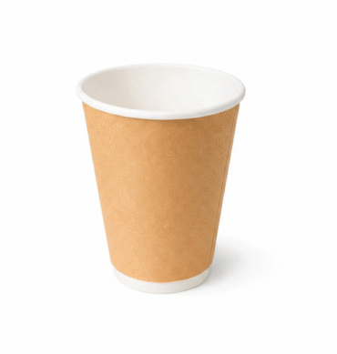 8oz Kraft Double Wall paper Coffee Cups – 500pcs (Fits 90mm Lids)