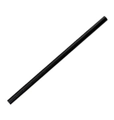 Standard Jumbo Size Paper Straw - Black / white 2000pcs