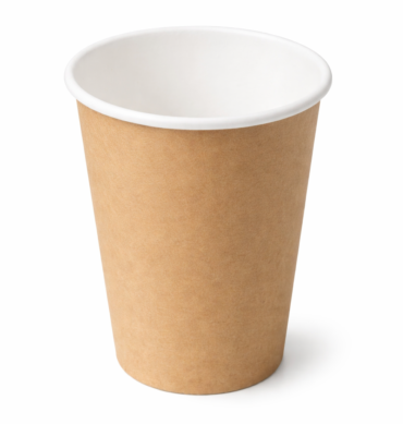 8oz Brown Single Wall paper Coffee Cups - 1000pcs (Fits 80mm Lids)