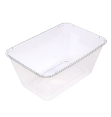 Rectangular Plastic Containers Clear 1000ml - 1 Carton (500pcs)