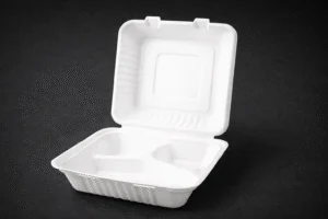 Sugarcane Clamshell 9" 3 Compts - 1 carton (200pcs)