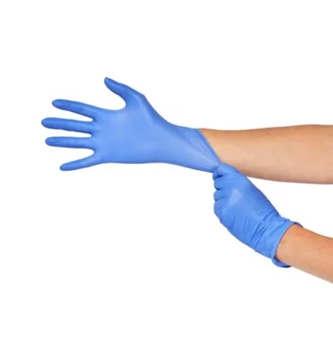 Blue Powder Free Nitrile Glove M (100pcs) - 1 Box