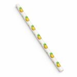 Regular Paper Straws - Pineapple 6 x 197mm-3000pcs
