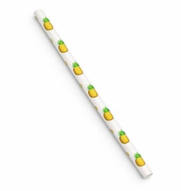 Regular Paper Straws - Pineapple 6 x 197mm-3000pcs