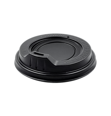 90mm Sipper Coffee Cup Lid Black - 1000pcs